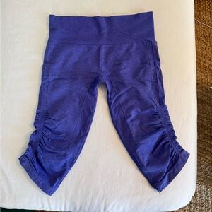 Lululemon Athletica Purple Leggings High-Rise Ruched